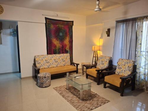 Thane West Apartment | AaryaStays Boho 2 bhk next to Thane station