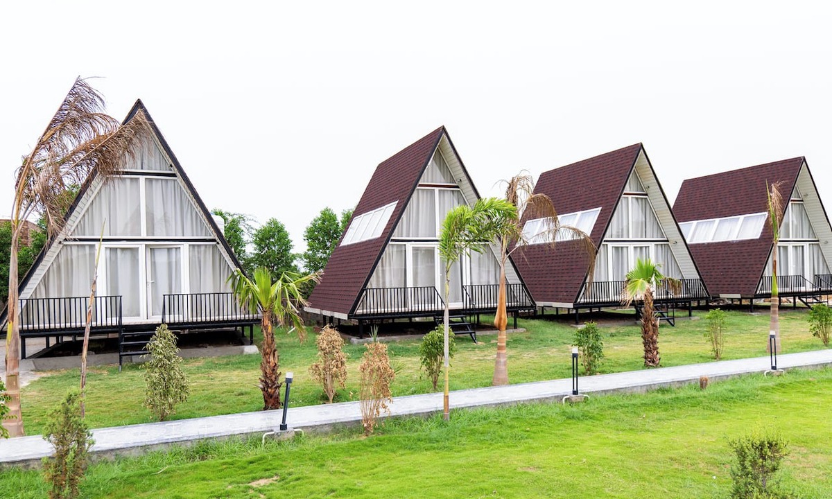 Faridabad Villa | Alaya Stays Malik Farms Wooden Cottages