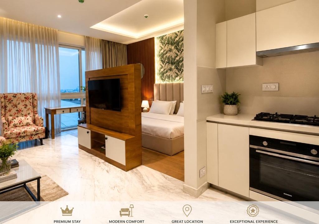 Khattalwada Apartment | Luxury Stay at Leela Residences Near Manyata & Airport