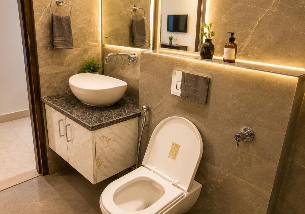 Sector 39 House | The White Casa - Luxery 1RK Balcony Stay