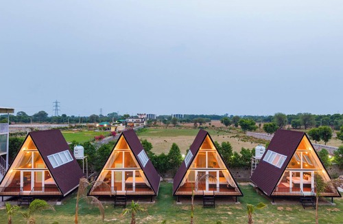 Faridabad Villa | Alaya Stays Malik Farms Wooden Cottages