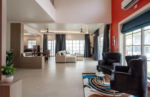 Colvale Villa | Brand New 3BHK Spacious Villa with Private Pool & Terrace , Pet Friendly & Indoor Games