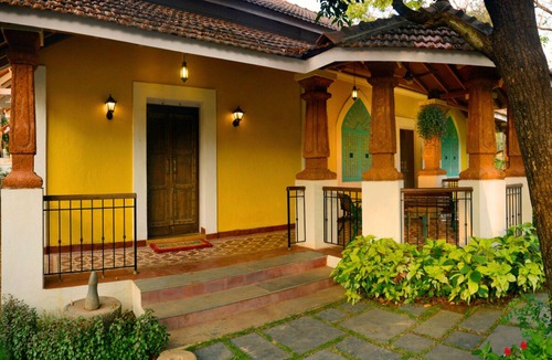 Chorao Villa | ELIVAAS Terra Rosa 4 BHK Villa With Pool