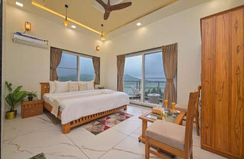 Igatpuri Villa | SaffronStays Zeel by the Lake - 4BR lakefront pool villa with gazebo, games room & stunning Bhavali Dam views