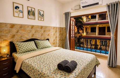 Candolim Resort | Silver Nest Pool-Facing 2BR Retreat Near beach Fully Equipped Candolim