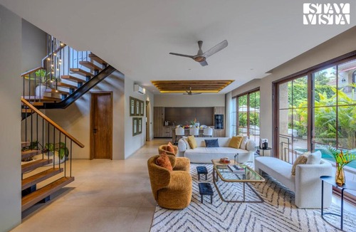 Guirim Villa | StayVista at Villa De Amara - Outdoor Pool & BBQ
