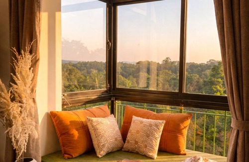 Patnem Condo | Sukoon: Palolem - South Goa - Valley-View 1BHK with Pool & Panoramic Sunroom