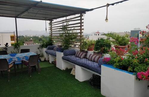 Bedla Apartment | The Blue House Ground Apartment W/Rooftop Garden