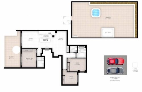 The Entrance Apartment | Three bedroom penthouse apartment