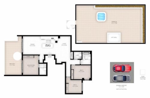 The Entrance Apartment | Three bedroom penthouse apartment
