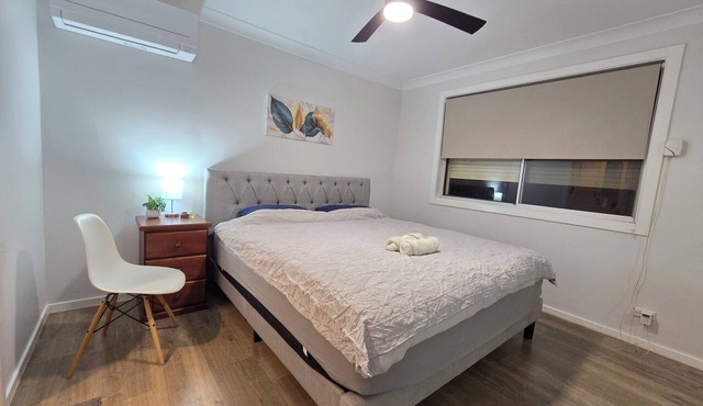 Entire house, 4 BR, Secure backyard, free wifi,