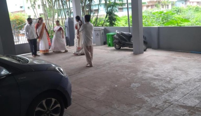 Pent house room with king-size bed in Tirupati