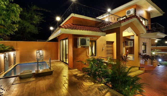 SaffronStays Nithyam - 2BR budget pool villa in Wada, gated community, Wi-Fi, river walk, near Mumbai via NH48