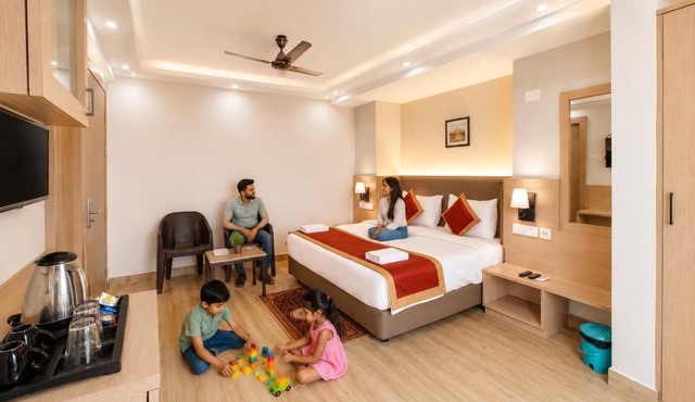 This Hotel Is A Great Place To Visit With Family G-Resort Near Marine Drive Road Puri And Sea Beach Restaurant & Swimming Pool Facilities - All Room Spacious and Fully Air Conditioned Rooms With Attached Balcony-24-Hour Room Service
