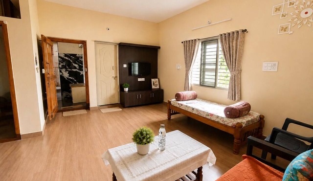 Tranquil 1-bedroom apartment in charming Shivamogga awaits you in Shivamogga