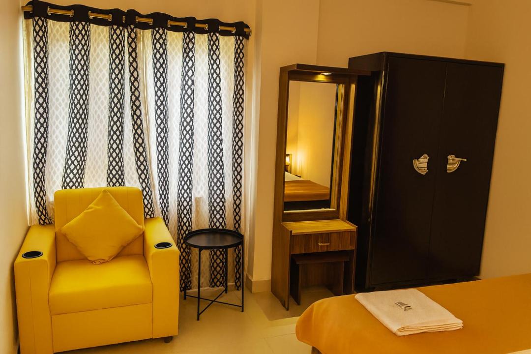 Shaikpet Apartment | NK Luxe - Full Furnished 2BHKs, Central Location, Wifi, Kitchen and Balcony