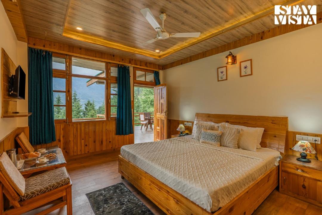 Naggar Villa | StayVista at Nivara with Bonfire, Mountain View