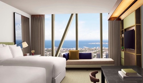 Panoramic Double, Bay View, 2 Double Bed