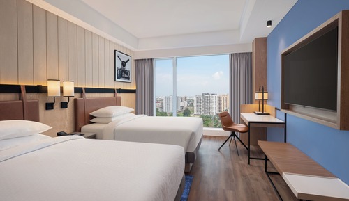Deluxe Room, 2 Twin Beds, City View