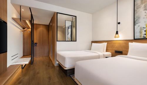 Standard Twin Room with City View with 50% discount on Buffet , 10% off on Airport Transfers , Laundry and Happy Hours on beverages enjoy 1+1 offer on select beverages