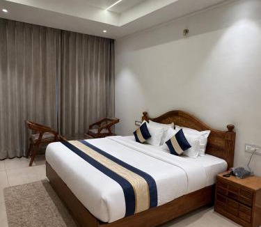 Dharamshala Hotel | The Grand Indra Resort # Central Heated & Air Cooled # Lift # Parking # Restaurant # Rooftop # Dharamshala