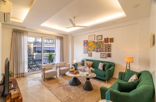Greater Kailash Apartment | The GK Bliss by The Blue Kite, Luxury 3BHK Apartment in GK1 near Lotus Temple, M Block Market & Big Chill Café