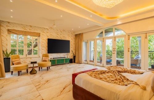 Gauravaddo Villa | ELIVAAS Signature Casa Ritzy Mediterranean 5 BHK Hideaway with Pool near Popular Beaches