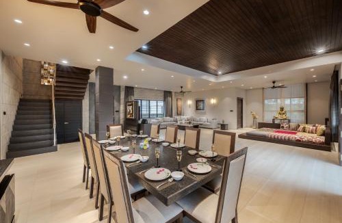 Kune N.m. Villa | SaffronStays Three Palm Villa -7-BR villa with pool, jacuzzi, gazebo bar & lawns for celebrations in Lonavala